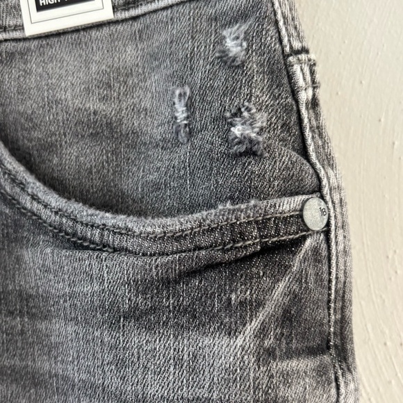 NWT Judy Blue | Grey High Waist Tummy Control Release Hem Skinny Jeans 13 - Picture 4 of 14